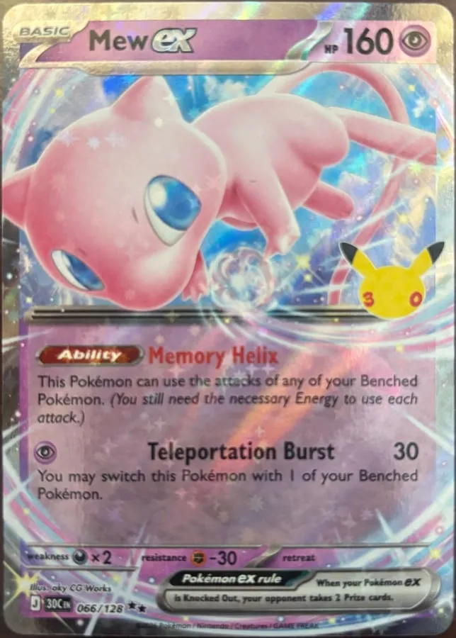 Mew ex 066/128, 30th Celebration